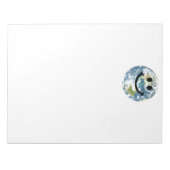 ハッピーアース顔 ノートパッド (正面)