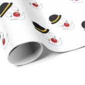 ハッピーアート抽象芸術ピエロ ラッピングペーパー (ロールコーナー)