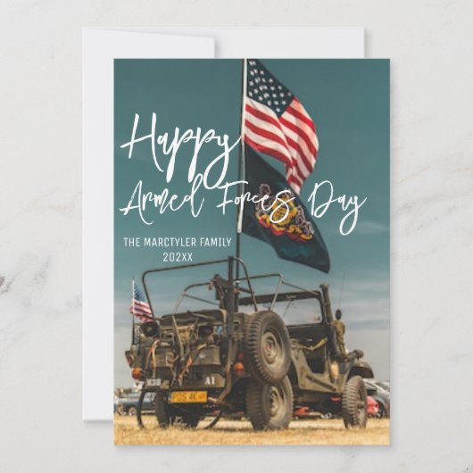 ハッピーアーフォースの日 サンキューカード (正面)