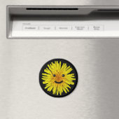 ハッピーイエローサマータンデリオンフラワーon any color マグネット (インサイチュ (食洗機))