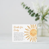 ハッピーイエローサンシャインボホーブックfor Baby Shower エンクロージャーカード (スタンド正面)