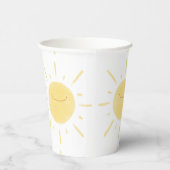 ハッピーイエローサン男女兼用パーティー 紙コップ (右)