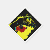 ハッピーイエロードッグ紙ナプキンス90thバースデーパーティー スタンダードカクテルナプキン (角)