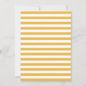 ハッピーイエローハローサンシャインベビーシャワー 招待状 (裏面)