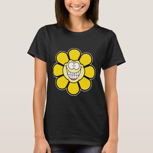 ハッピーイエローフラワーTシャツ Tシャツ (正面)