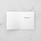 ハッピーイエロー犬 |白いクリスマス |写真 シーズンカード (内部)