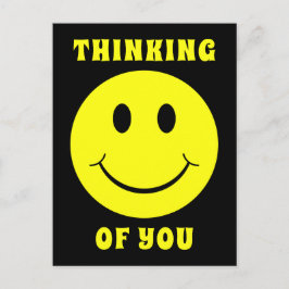 ハッピーイエロー考え顔ズオブユー ポストカード