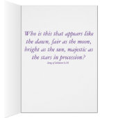 ハッピーイエロー開花 – ソルの歌。6:1挨拶。カード (内側 (右))