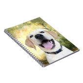 ハッピーイエロー・ラブラドール・レトリーバー ノートブック (右側)