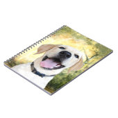 ハッピーイエロー・ラブラドール・レトリーバー ノートブック (左側)