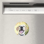 ハッピーイエロー・ラブラドール・レトリーバー マグネット (インサイチュ (食洗機))