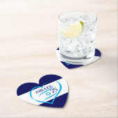 ハッピーイスラエル独立記念日75 スクエアペーパーコースター (インサイチュ)