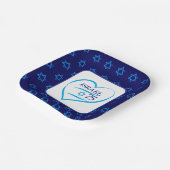 ハッピーイスラエル独立記念日75 ペーパープレート (傾斜あり)