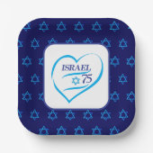 ハッピーイスラエル独立記念日75 ペーパープレート (正面)