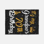 ハッピーイッツマイグランドパス70誕生日1955 70年 フリースブランケット (正面(横))