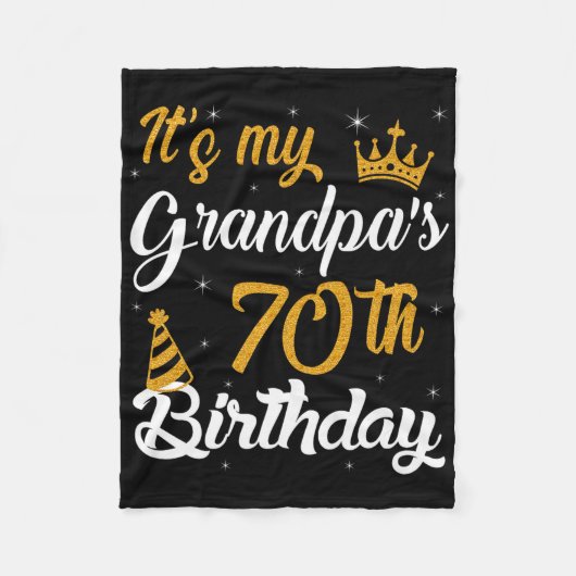 ハッピーイッツマイグランドパス70誕生日1955 70年 フリースブランケット (正面)