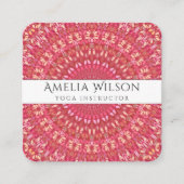 ハッピーインディアンサマーマンダラ スクエア名刺 (正面)