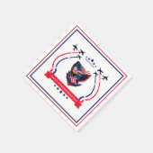 ハッピーインディペンデンスデイお祝いパーティー用品 スタンダードカクテルナプキン (角)