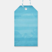 ハッピーインディペンデンスデイアメリカン国旗のイラストレーション ギフトタグ (裏面)