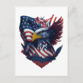 ハッピーインディペンデンスデイアートフリーダム7月4日 ポストカード (正面)