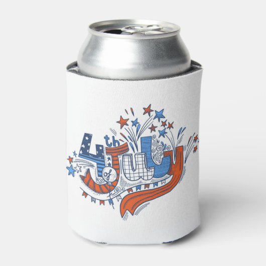 ハッピーインディペンデンスデイクーラーボックス 缶クーラー (缶正面)