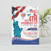 ハッピーインディペンデンスデイテンプレート 招待状 (スタンド正面)