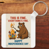 ハッピーインディペンデンスデイベア キーホルダー (裏面)