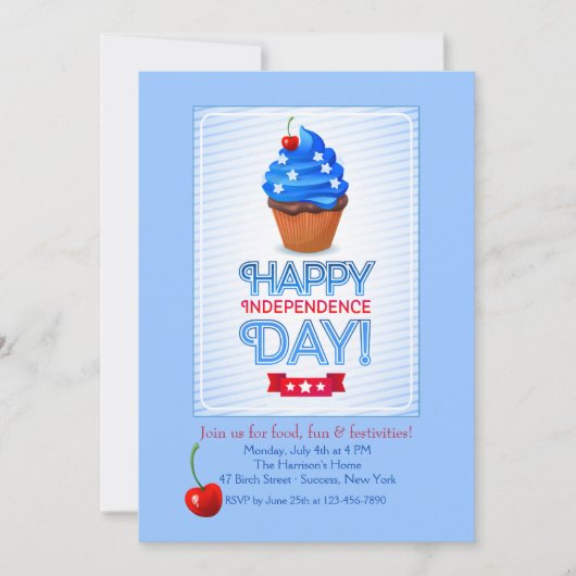 ハッピーインディペンデンスデイ招待状 招待状 (正面)