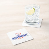ハッピーインディペンデンスデイ紙コースター スクエアペーパーコースター (インサイチュ)