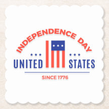 ハッピーインディペンデンスデイ紙コースター