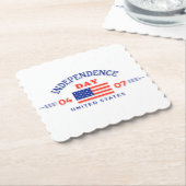 ハッピーインディペンデンスデイ紙コースター ペーパーコースター (アングル)