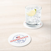 ハッピーインディペンデンスデイ紙コースター ラウンドペーパーコースター (インサイチュ)