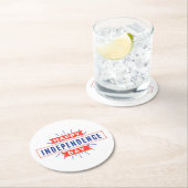 ハッピーインディペンデンスデイ紙コースター ラウンドペーパーコースター (インサイチュ)