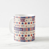 ハッピーインディペンデンスデイ&7月4日ギフト コーヒーマグカップ (正面左)
