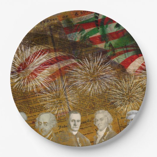ハッピーインディペンデンスデー！ ペーパープレート (正面)