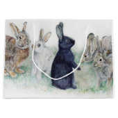 ハッピーイースターうさぎ ラージペーパーバッグ (正面)