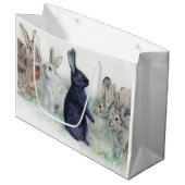 ハッピーイースターうさぎ ラージペーパーバッグ (正面アングル)