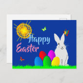 ハッピーイースターおもしろいの一種 シーズンポストカード (正面/裏面)