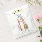 ハッピーイースターおもしろいキュイモダンーバニーラビットエッグ フェイバーバッグ (封をした状態)