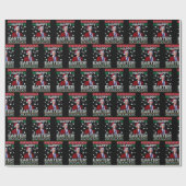 ハッピーイースターおもしろいジョーバイデン氏サンタ ラッピングペーパー (フラット)