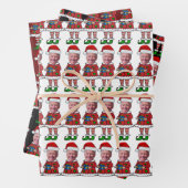 ハッピーイースターおもしろいジョーバイデン氏小妖精や小人クリスマス ラッピングペーパーシート (インサイチュ)