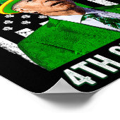 ハッピーイースターおもしろいジョーバイデン氏St patricks day ポスター (角)