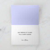 ハッピーイースターおもしろいバニーズキッズの挨拶状 カード (内部)