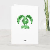 ハッピーイースターおもしろいバニー漫画 シーズンカード (裏面)