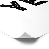 ハッピーイースターおもしろいパンプリン ポスター (角)