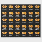 ハッピーイースターおもしろいブレッドプンダークBG ラッピングペーパー (フラット)