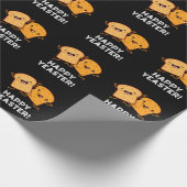 ハッピーイースターおもしろいブレッドプンダークBG ラッピングペーパー (角)