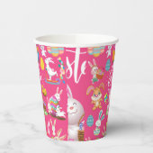 ハッピーイースターおもしろい、バニーの願いカラフルと卵 紙コップ (左)