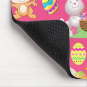 ハッピーイースターおもしろい、バニーの願いカラフルと マウスパッド (コーナー)