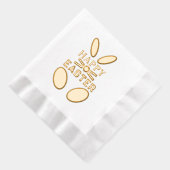 ハッピーイースターお洒落バニーラビット 箔ナプキン (右)